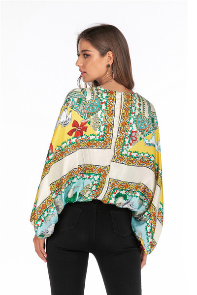 Modern női blúz, hosszú ujjú széles modell