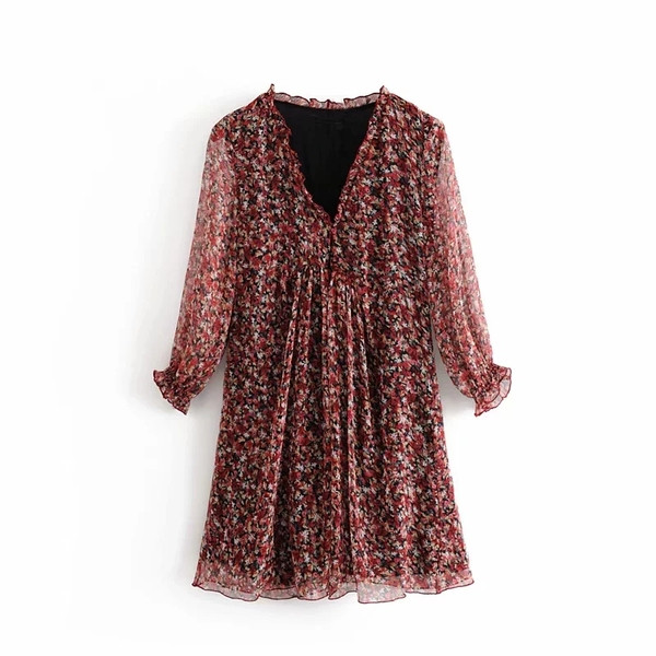 Új modell női ruha 3/4 ujjal - három színben