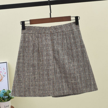 Aszimmetrikus női szoknya modell szürke színben