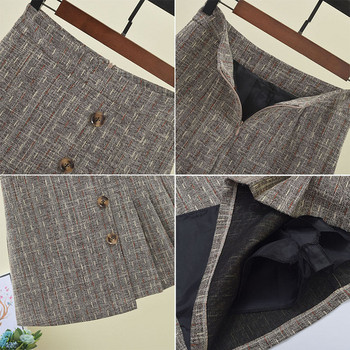 Aszimmetrikus női szoknya modell szürke színben