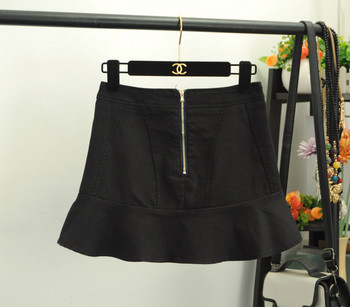 Modern női szoknya-nadrág cipzárral három színben