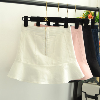 Modern női szoknya-nadrág cipzárral három színben