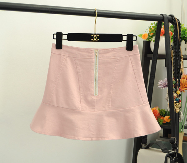 Modern női szoknya-nadrág cipzárral három színben