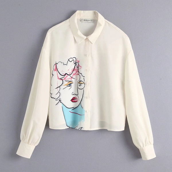 Új modell elegáns női ing fehér színben