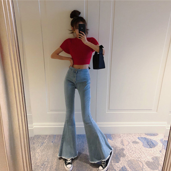 Blugi de dama moderni tip Charleston in doua culori