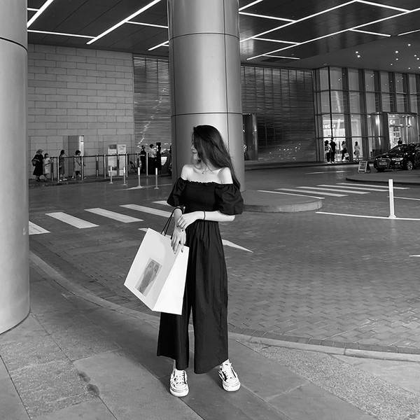 Női alkalmi kombiné két színben