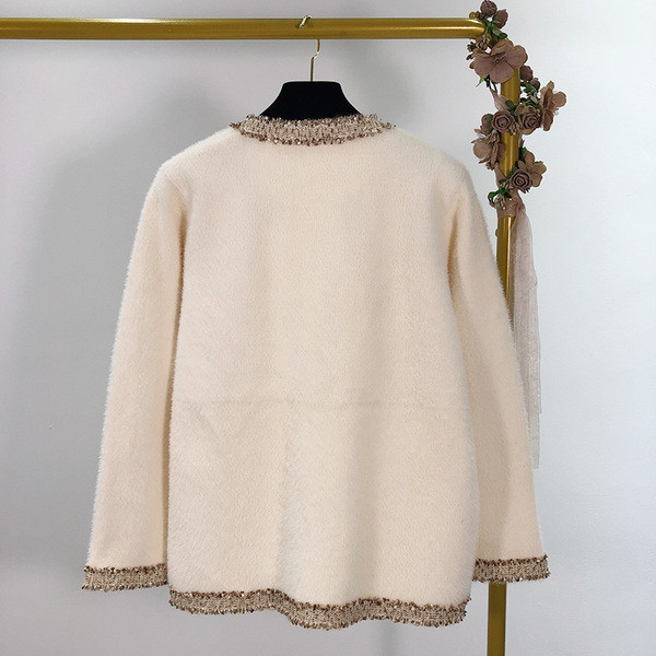 Vékony kötésből készült női kardigán, két színben