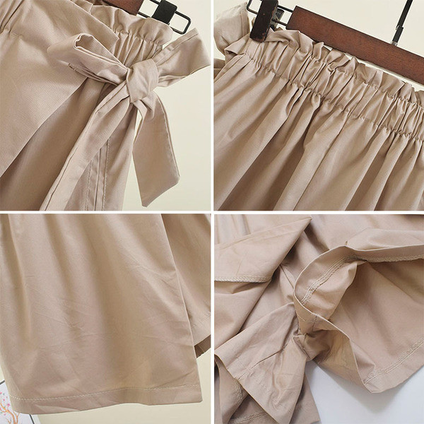 Aktuális női rövidnadrág gumírozott derékkal több színben