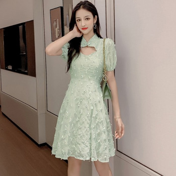 Rochie casual dama in doua culori - model croiat