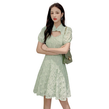 Rochie casual dama in doua culori - model croiat