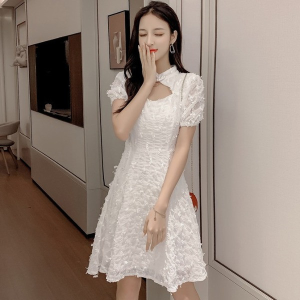 Rochie casual dama in doua culori - model croiat