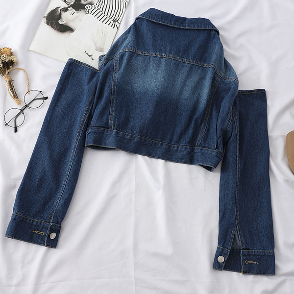 Alkalmi farmerdzseki nyitott vállú sötét színű