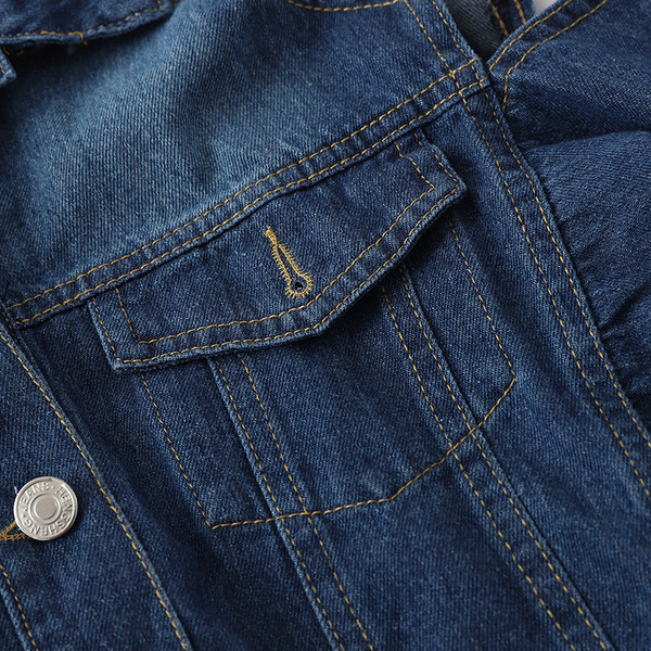 Alkalmi farmerdzseki nyitott vállú sötét színű