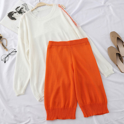 Set de tricotat subțire pentru femei zilnice în mai multe culori