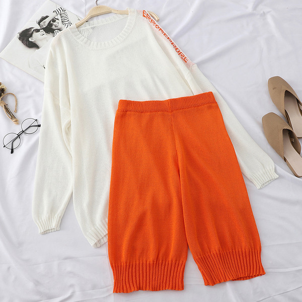 Set de tricotat subțire pentru femei zilnice în mai multe culori