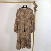 Rochie lunga dama cu cravate - model larg