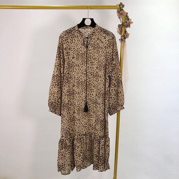 Rochie lunga dama cu cravate - model larg