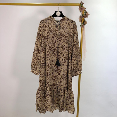 Rochie lunga dama cu cravate - model larg