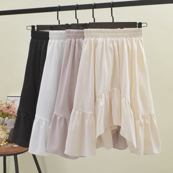 Fusta dama casual model asimetric in mai multe culori