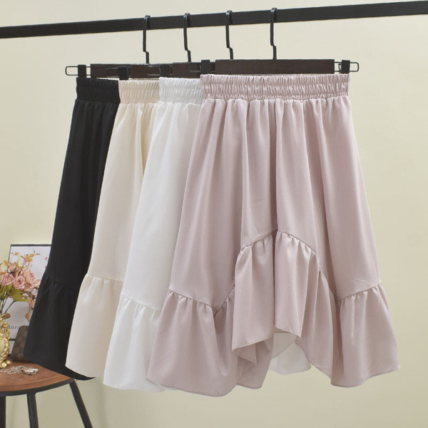 Fusta dama casual model asimetric in mai multe culori