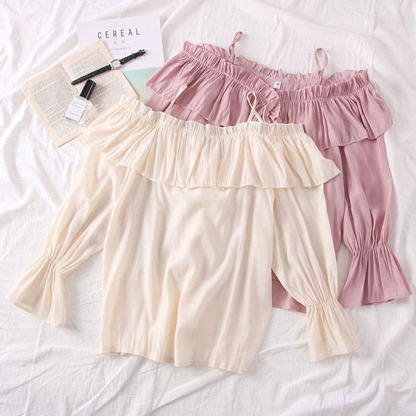 Bluză de damă modernă model nou cu umerii goi - mai multe culori