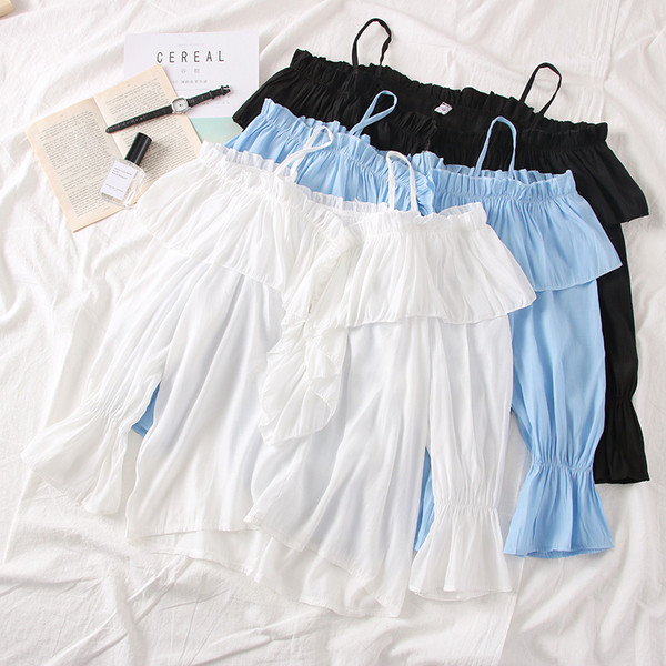 Bluză de damă modernă model nou cu umerii goi - mai multe culori