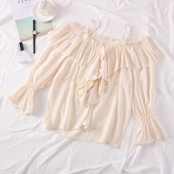 Bluză de damă modernă model nou cu umerii goi - mai multe culori