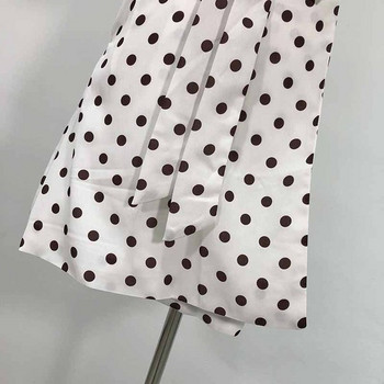 Rochie scurta de dama alb cu puncte