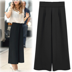 Pantaloni eleganti de dama model lat in doua culori cu marimi pana la 4XL