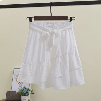 Fusta casual dama cu talie elastica in mai multe culori