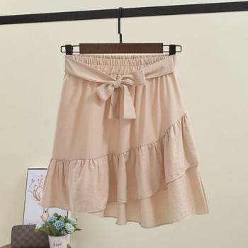 Fusta casual dama cu talie elastica in mai multe culori