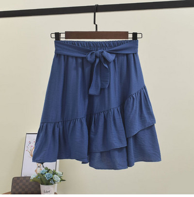 Fusta casual dama cu talie elastica in mai multe culori