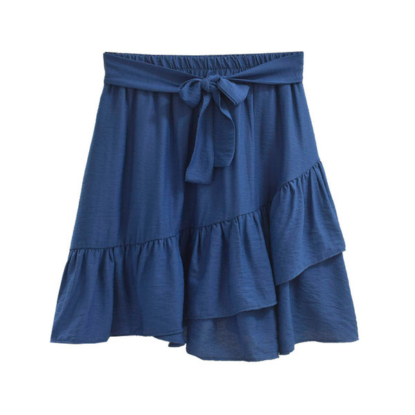 Fusta casual dama cu talie elastica in mai multe culori