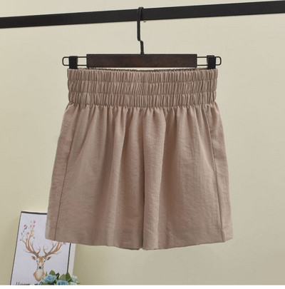 Pantaloni scurti moderni de dama cu talie elastica in mai multe culori