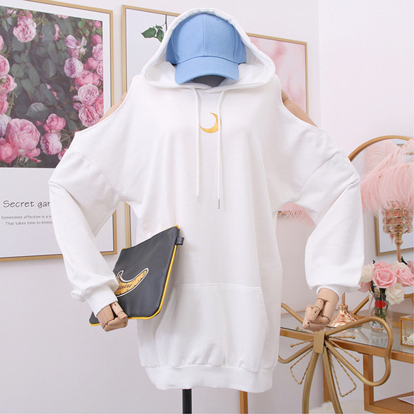 Bluză de damă sport model nou cu glugă în culorile gri, alb și negru