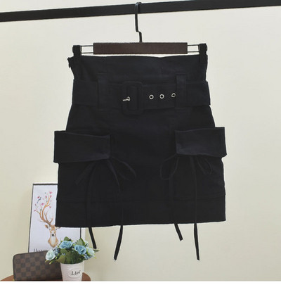 Fusta de dama model nou cu centura si buzunare in mai multe culori