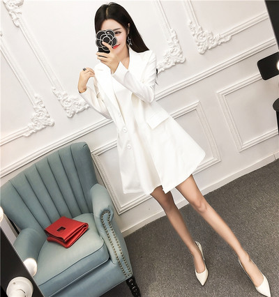 Geaca eleganta de dama in doua culori - alb si negru