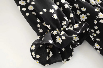 Modern női ruha O-nyakkal és 3/4-es ujjakkal