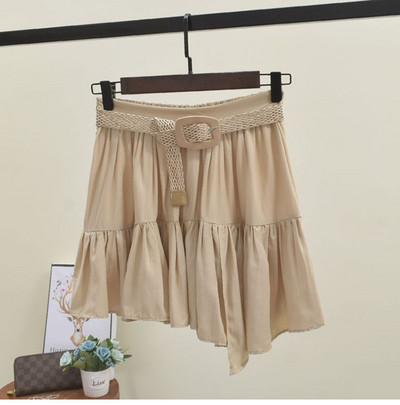 Fusta de dama model asimetric in trei culori