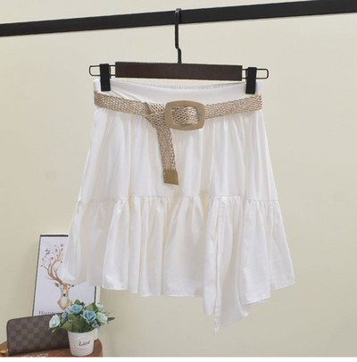 Fusta de dama model asimetric in trei culori