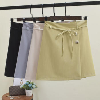 Fusta de dama cu nasturi in mai multe culori