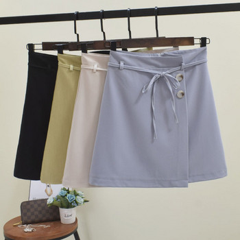 Fusta de dama cu nasturi in mai multe culori