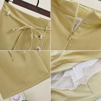 Fusta de dama cu nasturi in mai multe culori