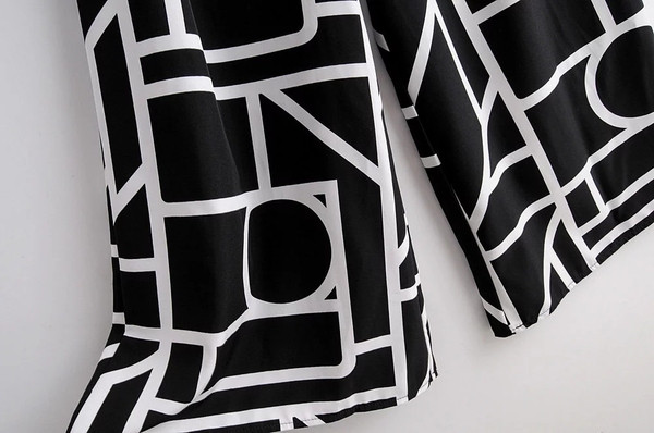 Salopetă de damă elegantă, model nou, cu decolteu O, în negru