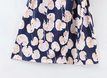 Rochie de dama eleganta cu curea albastra