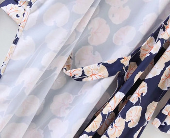 Rochie de dama eleganta cu curea albastra