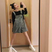 Salopetă de damă de ultimă oră în culoarea gri - model larg