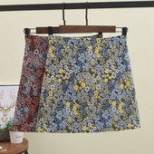 Fusta dama cu model floral - model scurt