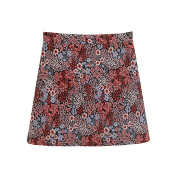 Fusta dama cu model floral - model scurt