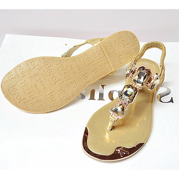 Sandale dama cu decor - pietre, in doua culori